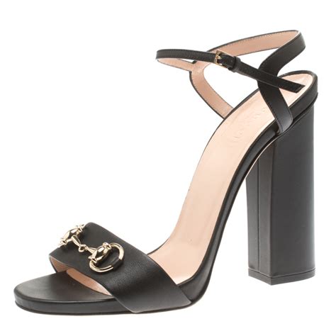 gucci heel black|Gucci heels open toe.